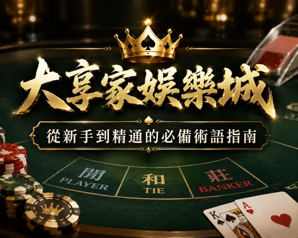 百家樂術語教學與牌桌投注賠率懶人包