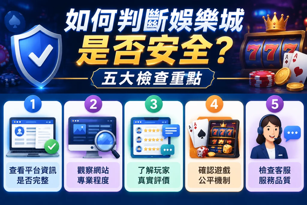 判斷娛樂城安全性的五大檢查重點
