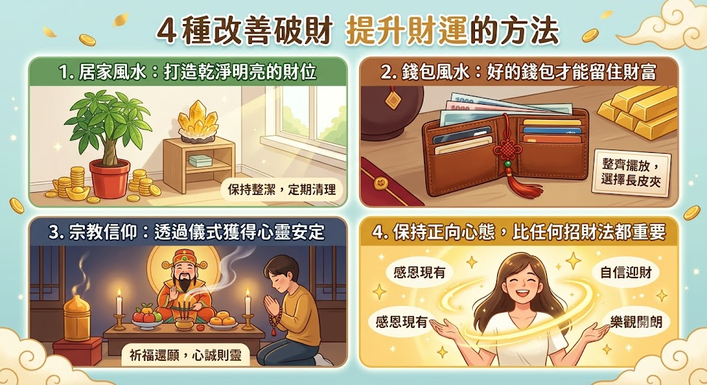 居家財位佈置與錢包風水改善破財